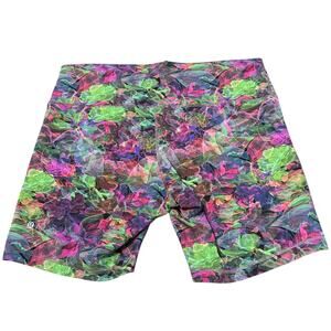 Lululemon Wunder Train High-Rise Short 8" Womens 20 Vivid Floral Tone Everlux